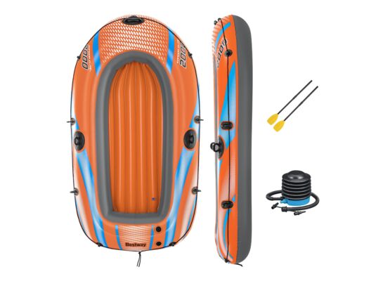 Zestaw ponton dwuosobowy Kondor Elite 196 x 106 cm + wiosła + pompka