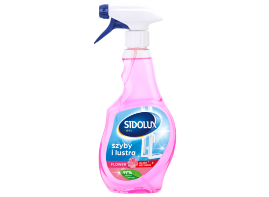 Płyn do mycia szyb CRYSTAL flower 500 ml SIDOLUX