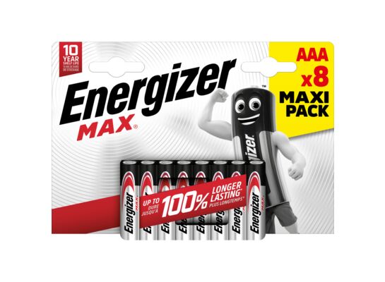Bateria Energizer MAX AAA LR03 8 sztuk