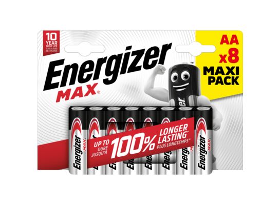 Bateria Energizer MAX AA LR6 8 sztuk
