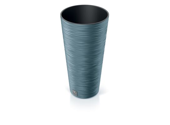 Doniczka FURU ROUND SLIM niebieski skandynawski 25 x 48 cm