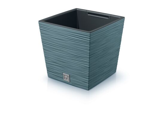 Doniczka FURU SQUARE LOW niebieski skandynawski 24 x 24 x 23,5 cm