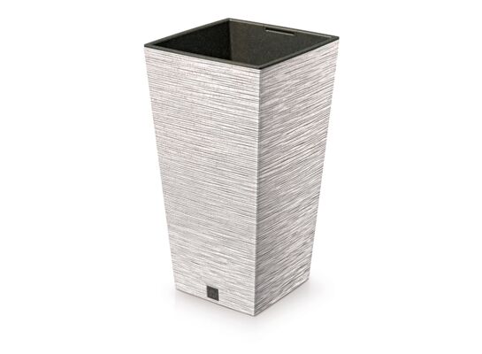 Doniczka FURU SQUARE ECO WOOD 26,5 x 26,5 x 50 cm biały ECO