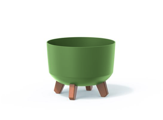 Doniczka GRACIA STANDARD 23,8 cm ziemisty zielony