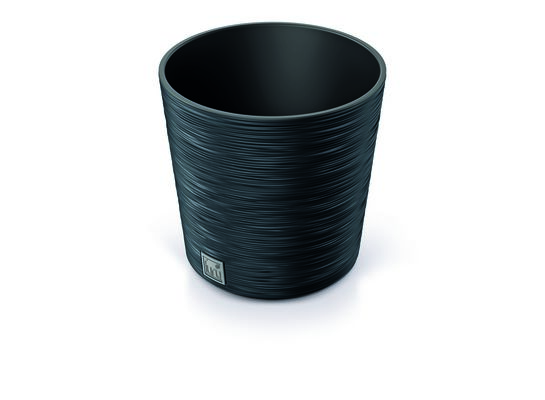 Doniczka FURU ROUND LOW antracytowy 25 cm