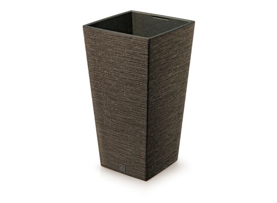 Doniczka FURU SQUARE ECO WOOD 34,5 x 34,5 x 66 cm kawa ECO