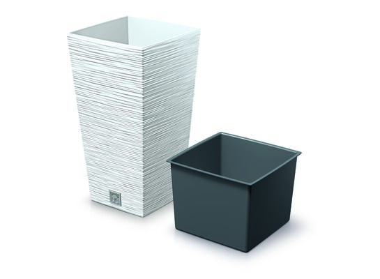 Doniczka FURU SQUARE biały 26,5 x 26,5 x 50 cm