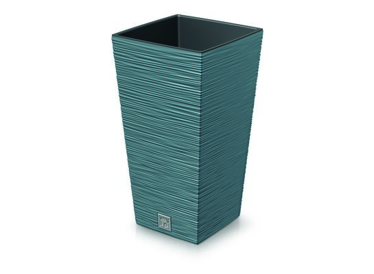 Doniczka FURU SQUARE niebiski skandynawski 34,5 x 34,5 x 66 cm