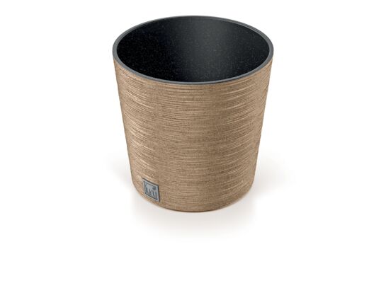 Doniczka FURU ROUND LOW ECO WOOD 25 x 24,7 cm naturo ECO