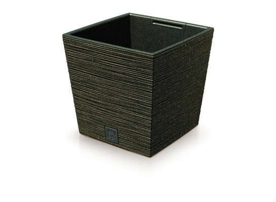Doniczka FURU SQUARE LOW ECO WOOD 29,5 x 29,5 x 29 cm kawa ECO