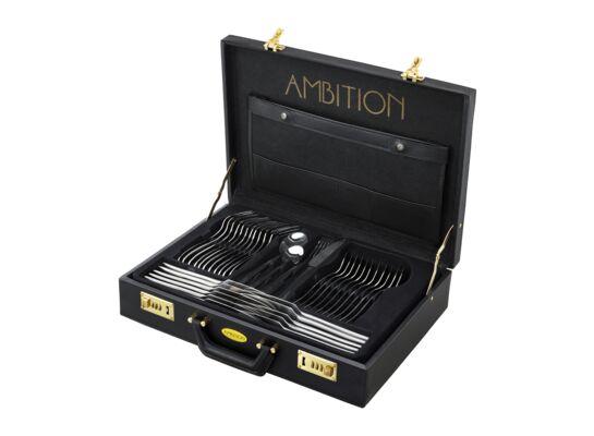 Zestaw sztućców Wave 72-elementowy w walizce AMBITION