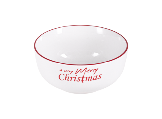 Miska ceramiczna Merry Christmas 480 ml biała