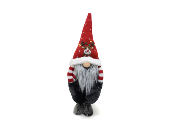 Stojący skrzat w sztruksowych spodniach 66 cm