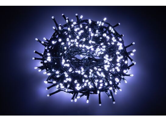 Lampki choinkowe 500 LED zimny biały