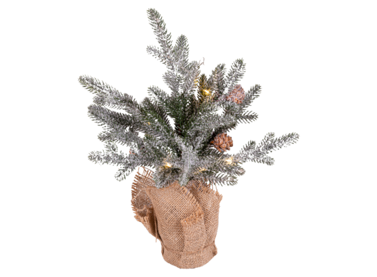 Sztuczna choinka z led 32 cm zielona