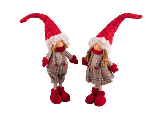 Figurka tekstylna stojące dziecko 52 x 15 cm mix