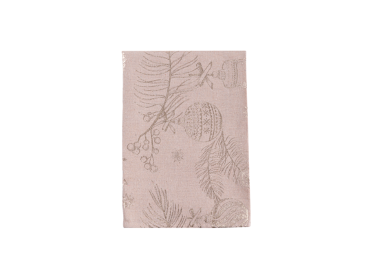 Obrus świąteczny 220 x 140 cm biały / beżowy