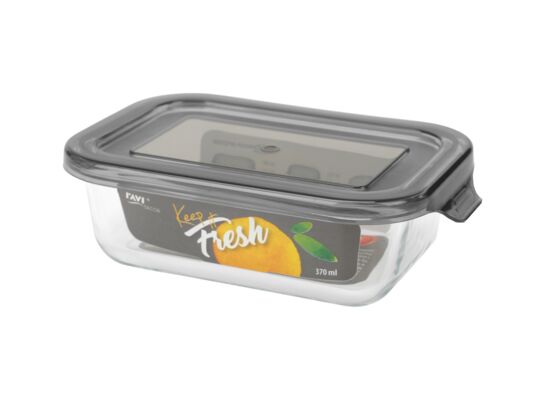 Pojemnik żaroodporny prostokątny Keep it Fresh 370 ml szary