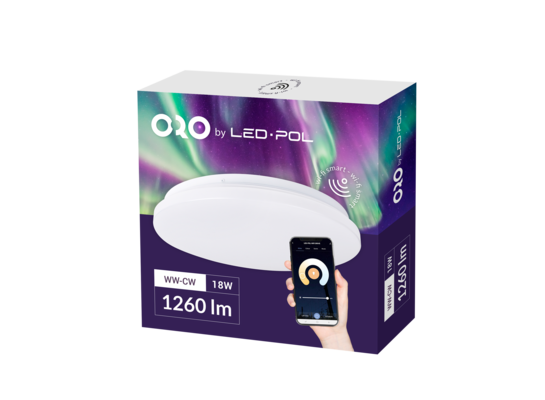 Plafon LED ORO CERES WiFi DRIVE 18 W biały