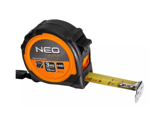 Miara zwijana stalowa 3 m x 19 mm, magnes