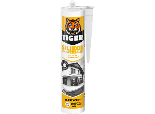 Silikon uniwersalny brązowy 260 ml TIGER