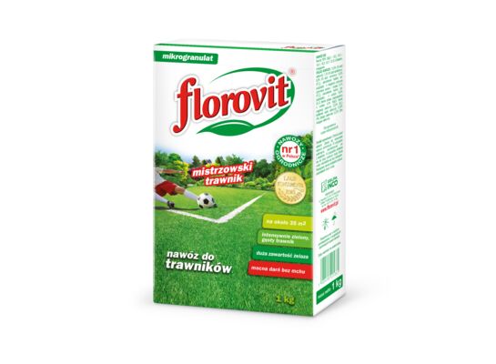Nawóz do trawników z mchem karton 1 kg Florovit