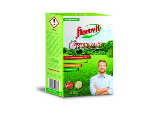 Nawóz do trawników szybki efekt karton 1 kg Florovit