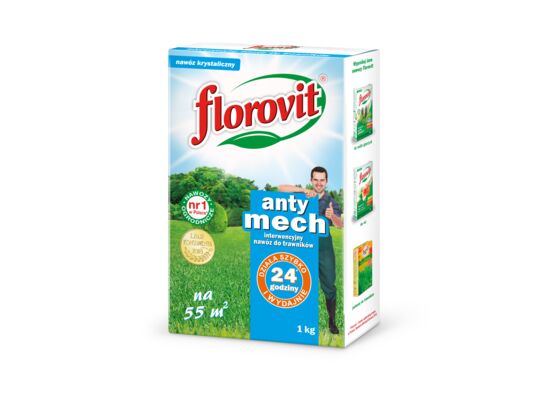 Nawóz Interwencyjny nawóz do trawników antymech karton 1 kg Florovit
