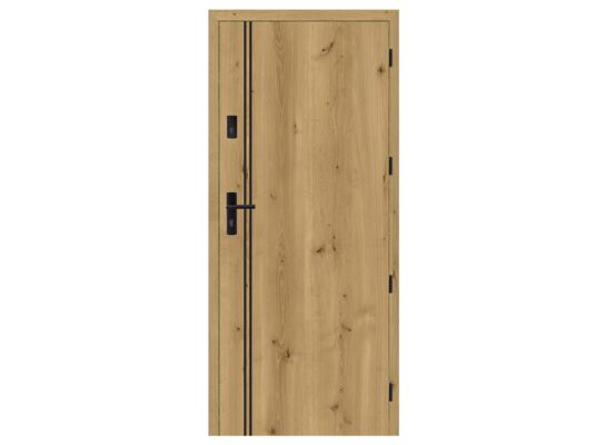 Drzwi wewnętrzne wejściowe ARA SET dąb górski 90 prawe