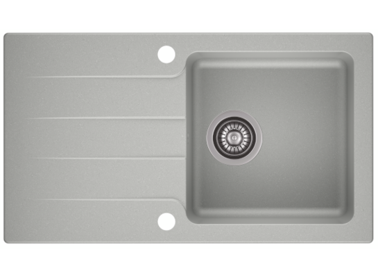 Zlewozmywak granitowy LAGOON 1-komorowy 160 szary