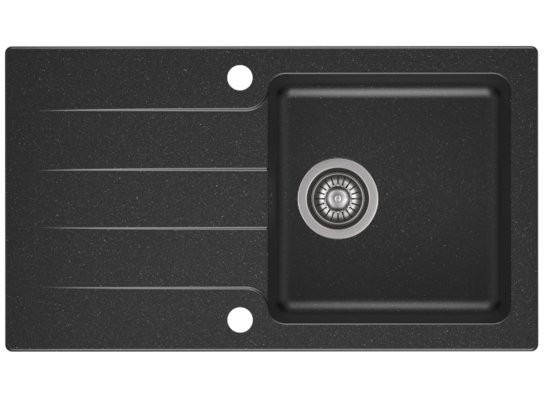 Zlewozmywak granitowy LAGOON 1-komorowy 160 czarny