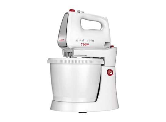 Mikser z misą obrotową 750 W biały