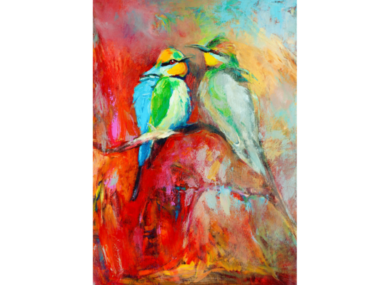 Obraz na płótnie 50 x 70 cm Ptaki