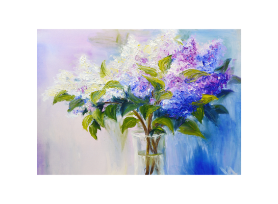 Obraz na płótnie 50 x 70 cm Kwiaty w wazonie