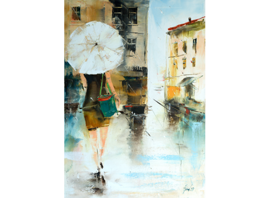 Obraz na płótnie 50 x 70 cm Parasolka