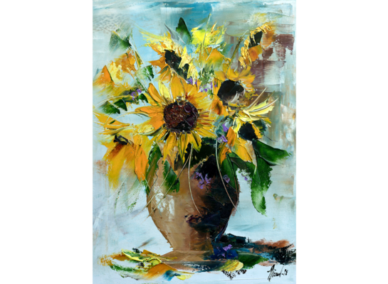 Obraz na płótnie 50 x 70 cm Słoneczniki 2