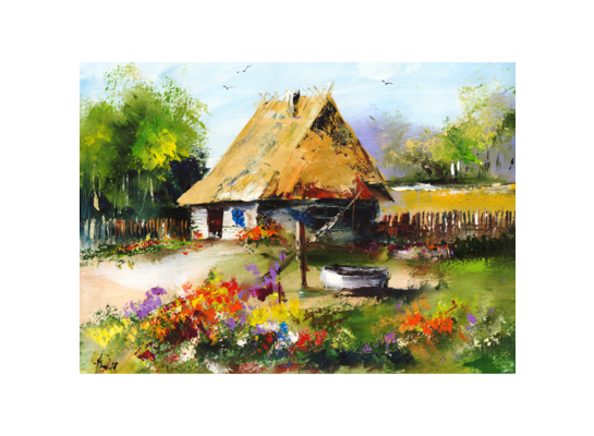 Obraz na płótnie 50 x 70 cm Dom