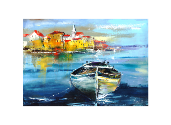 Obraz na płótnie 100 x 70 cm Łódka