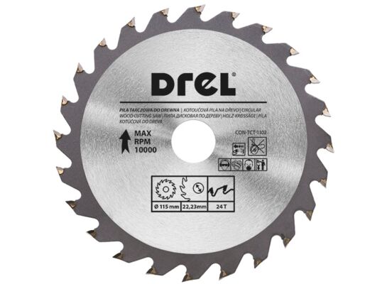 Piła tarczowa do drewna 115 mm x 24 T