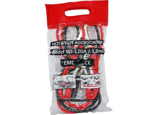 Kable rozruchowe 120A 1,8 m certyfikat CE