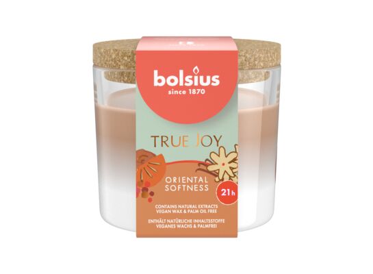 Świeca zapachowa w szkle 8,3 x 7,6 cm oriental softness Bolsius