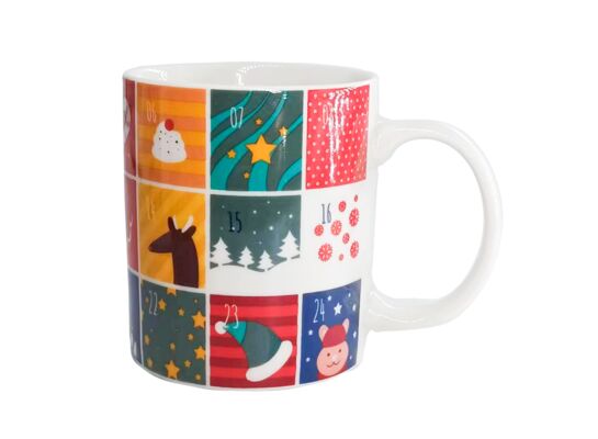 Kubek NBC 330 ml dekoracja kalendarz adwentowy