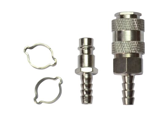 Zestaw końcówek do węży z zaciskami Ø 8 x 13 mm