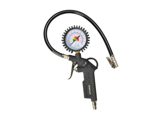 Pistolet do pompowania kół z manometrem