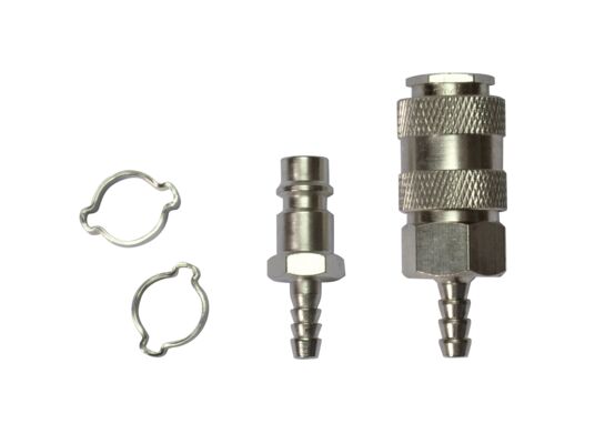 Zestaw końcówek do węży z zaciskami Ø 6 x 11 mm