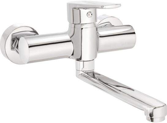 Bateria umywalkowa TUBO ścienna chrom