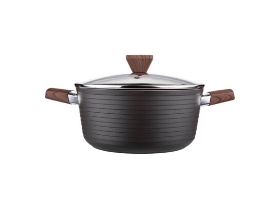 Garnek Noble 24 cm z pokrywą 4,2 l Valdinox