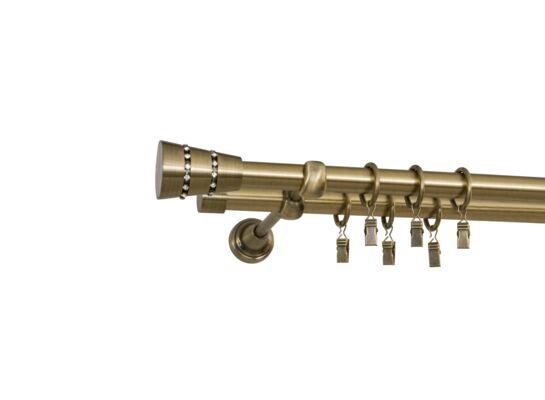 Karnisz Jonker II 160 cm mosiądz antyczny 19 mm Bojanek