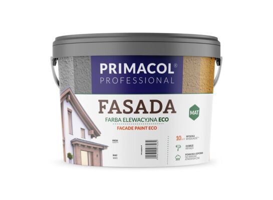 Farba Fasada Eco biały 9 l Primacol