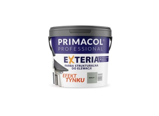 Elewacyjna farba strukturalna Exteria popielaty 4,5 l